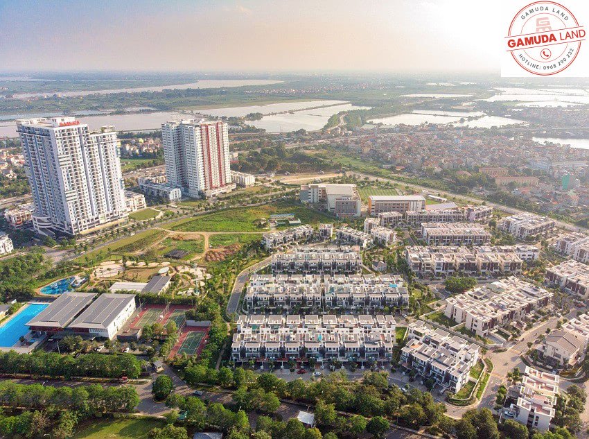 Tòa căn hộ The Two Residences thực tế trong phân khu Gamuda Gardens khu đô thị Gamuda City Yên Sở Hoàng Mai Hà Nội