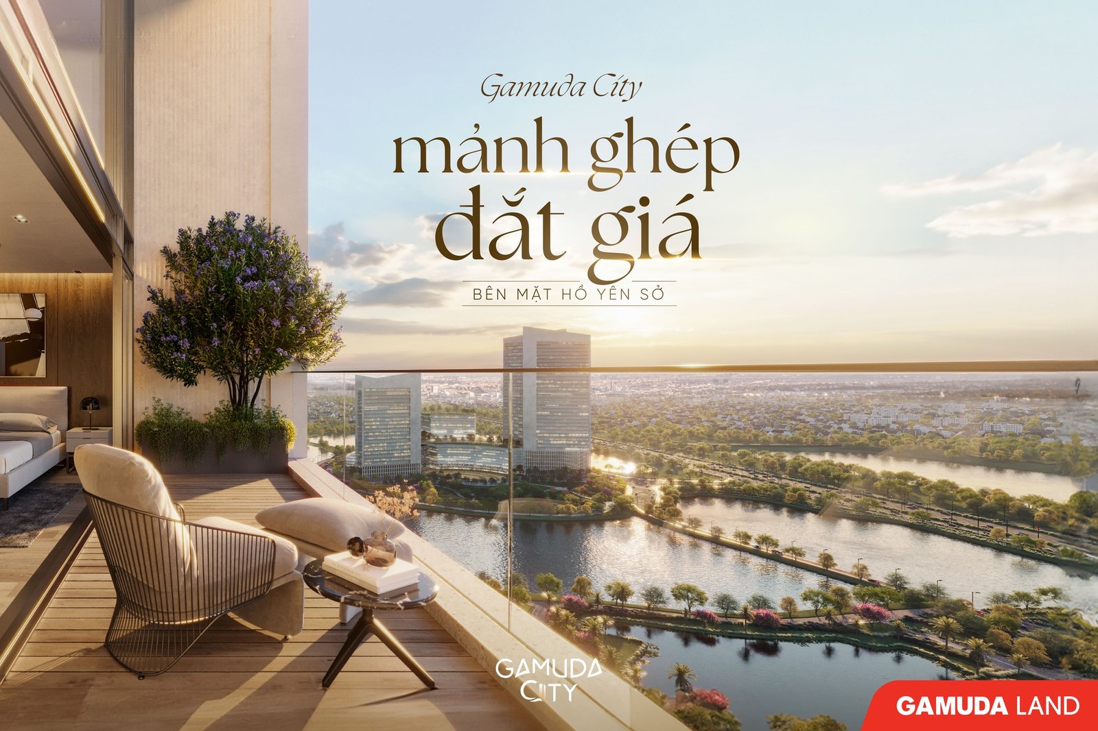Căn hộ view hồ Gamuda Lakes – Khu đô thị Gamuda Yên Sở, Hoàng Mai, Hà Nội
