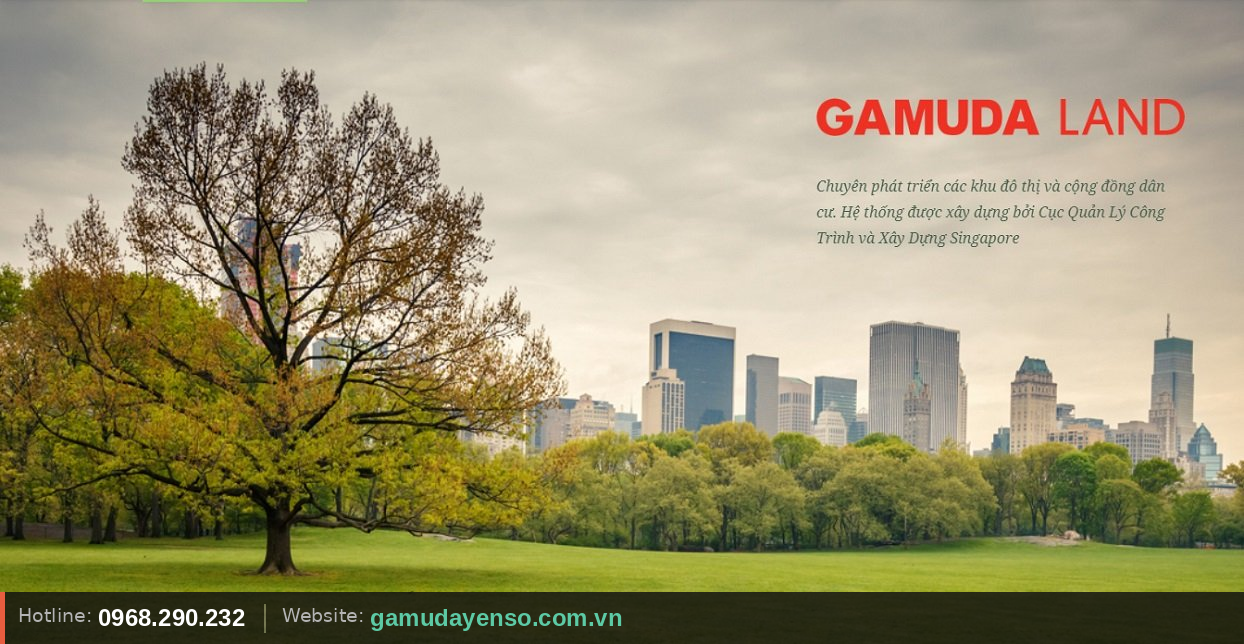 Banner chủ đầu tư Gamuda Land tại dự án Gamuda Yên Sở Hoàng Mai Hà Nội