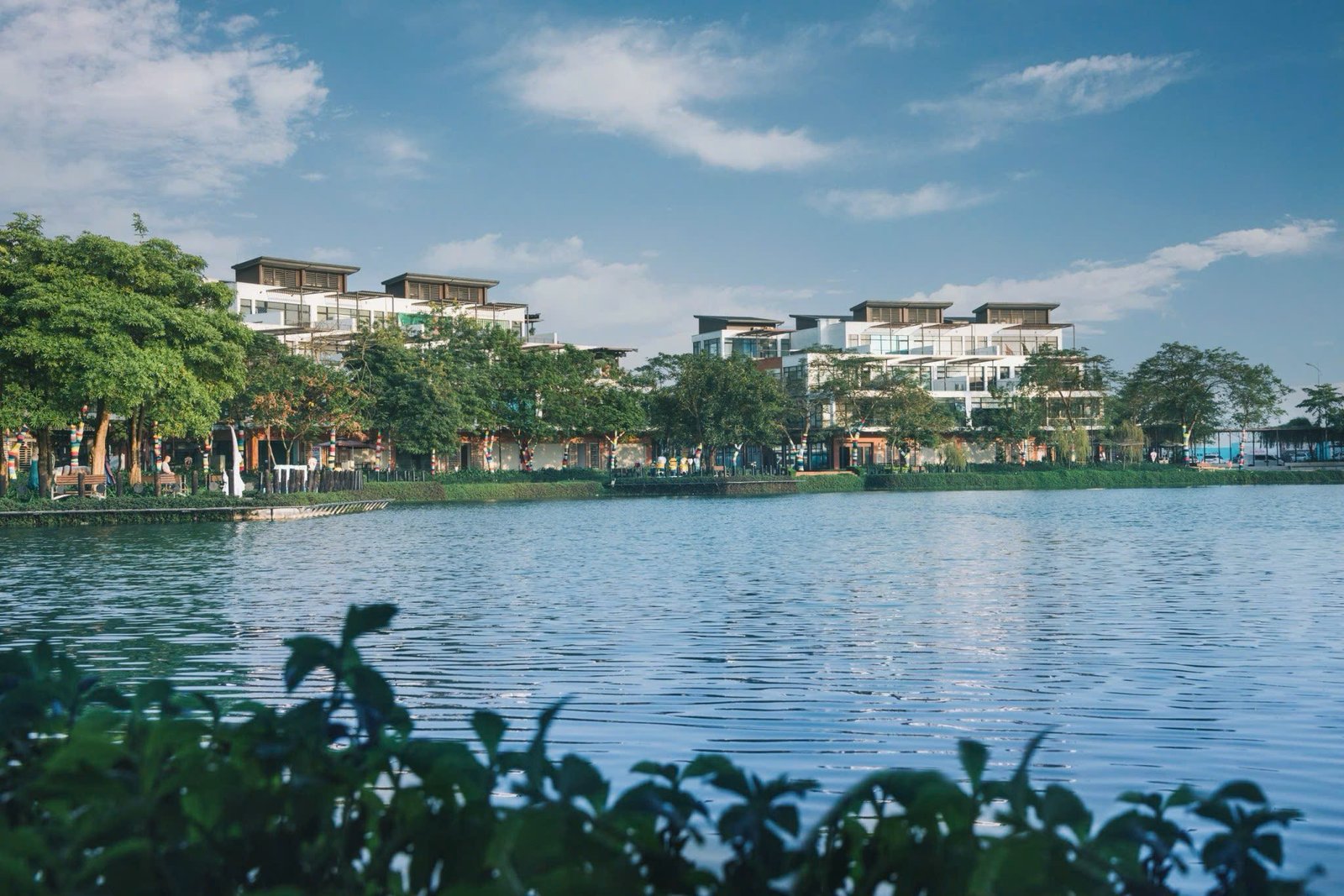 Hình ảnh thực tế mặt nước tại Gamuda Lakes Yên Sở