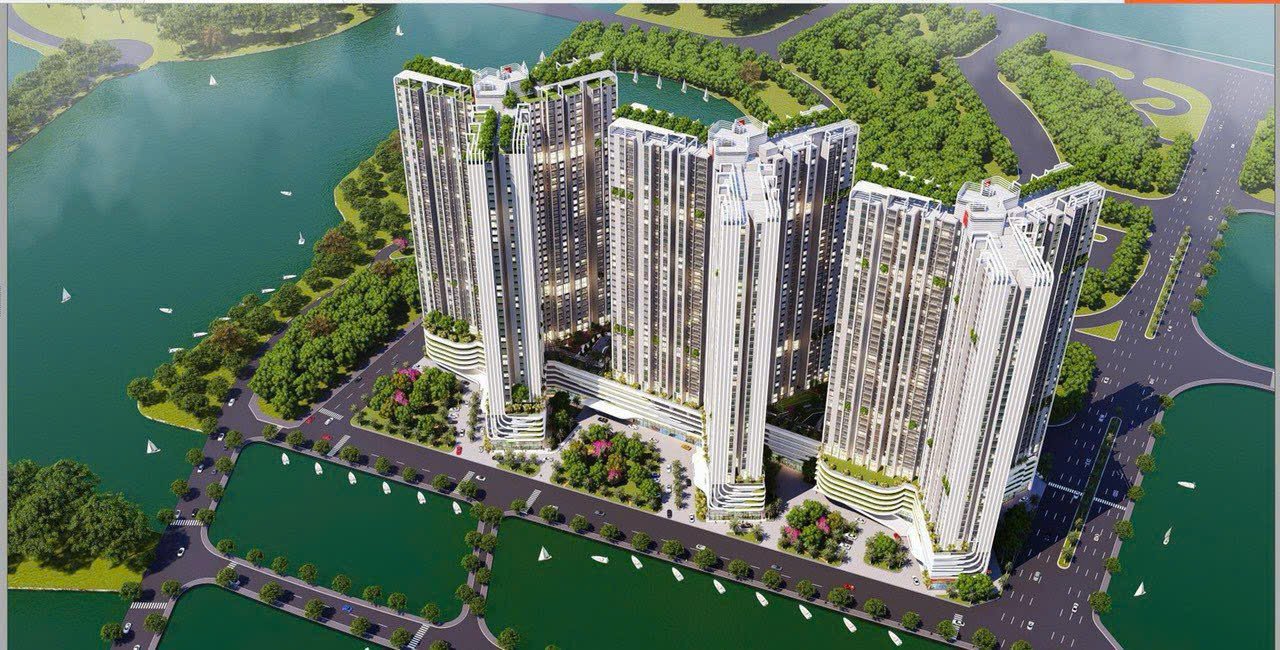 Phối cảnh các tòa chung cư Gamuda Yên Sở – 3 tòa tháp 40 tầng